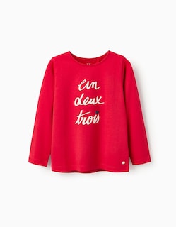 Foto 1 | Playera De Manga Larga Para Niña ''1 2 3'' Zippy