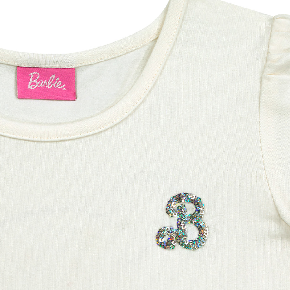 Foto 3 pulgar | Playera Con Cuello Redondo Y Bordado En Lentejuela Para Niña