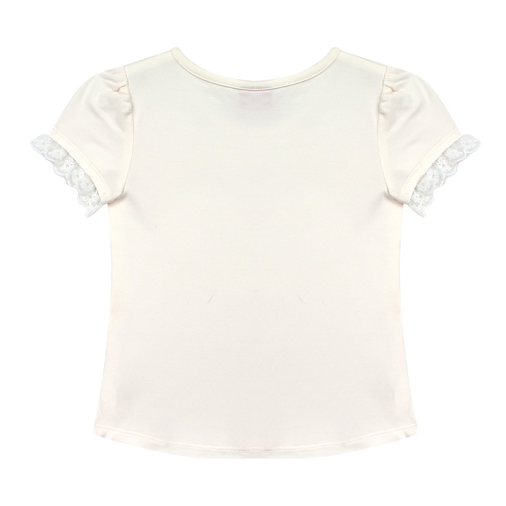 Foto 4 pulgar | Playera Con Cuello Redondo Y Bordado En Lentejuela Para Niña