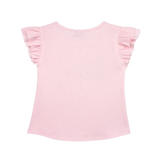 Foto 3 | Playera Con Manga De Olan Estampado De Barbie Para Niña