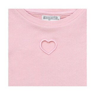 Foto 2 | Playera Coqueta Para Niña En Algodón Rosa Con Detalle De Corazón
