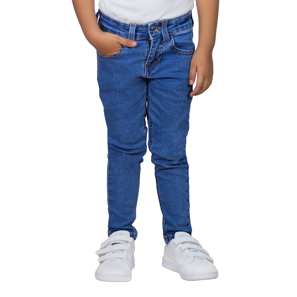 Foto 1 | Jeans De Mezclilla Mchk 9006 Para Niña. Corte Skinny, Azul Claro