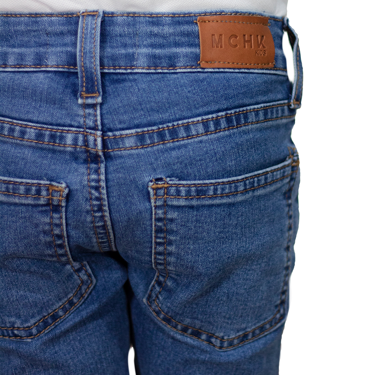 Foto 4 | Jeans De Mezclilla Mchk 9006 Para Niña. Corte Skinny, Azul Claro