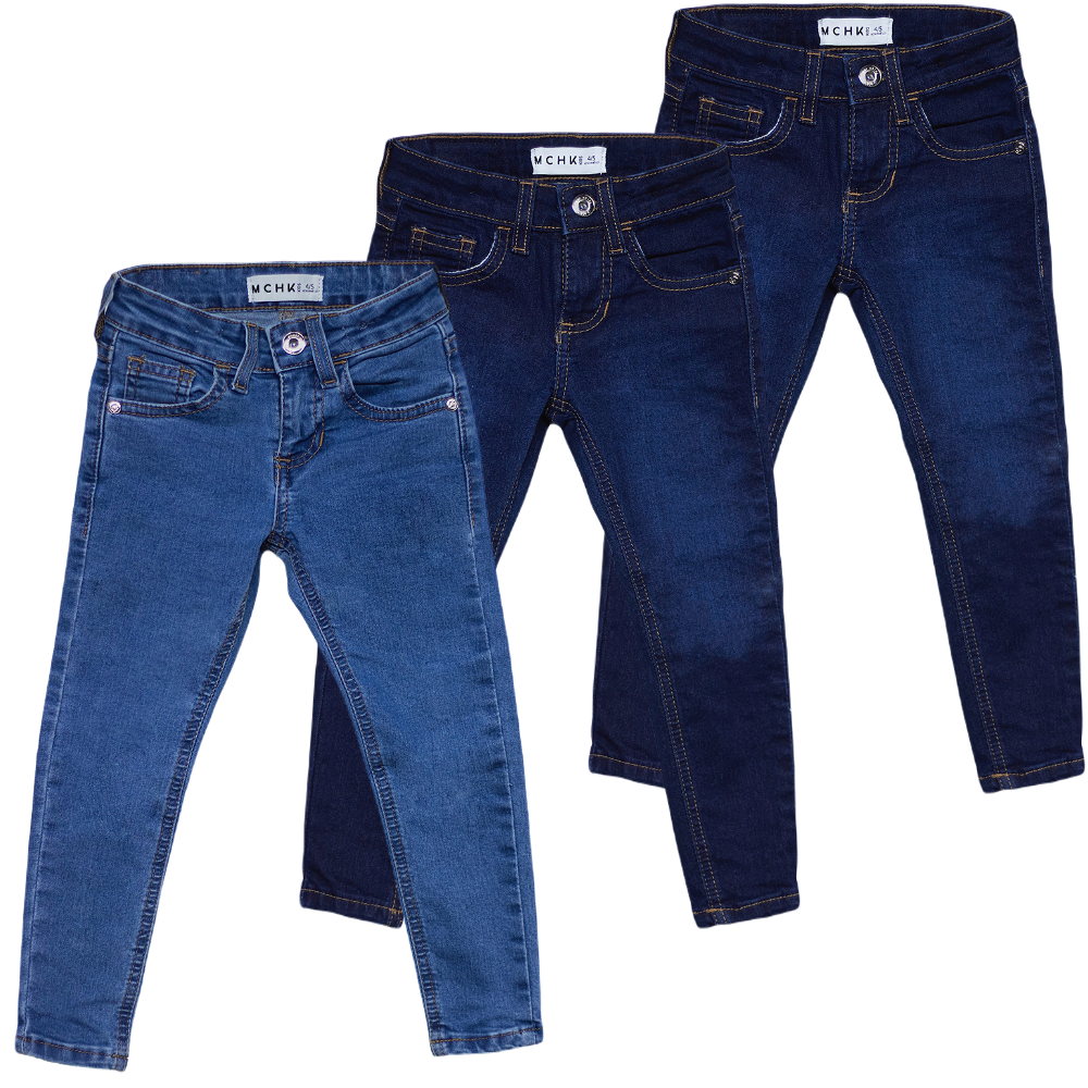 Foto 1 | Jeans Mchk Azul para Niña 3 Piezas