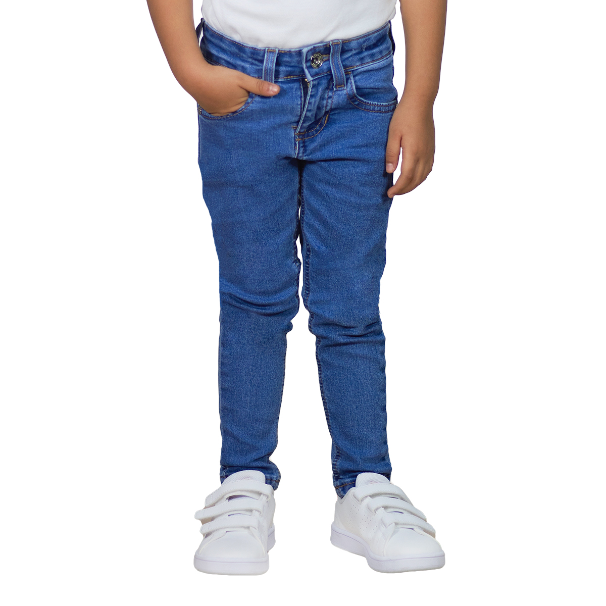 Foto 3 pulgar | Jeans Mchk Azul para Niña 3 Piezas