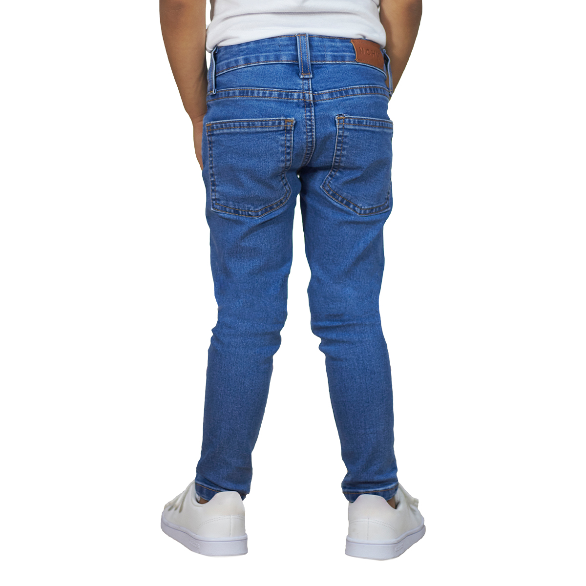 Foto 5 pulgar | Jeans Mchk Azul para Niña 3 Piezas