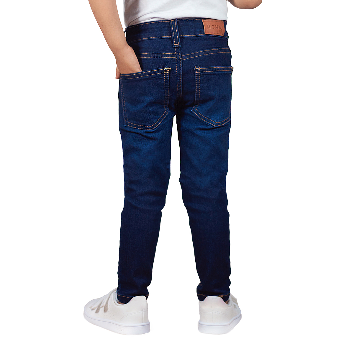 Foto 7 | Jeans Mchk Azul para Niña 3 Piezas