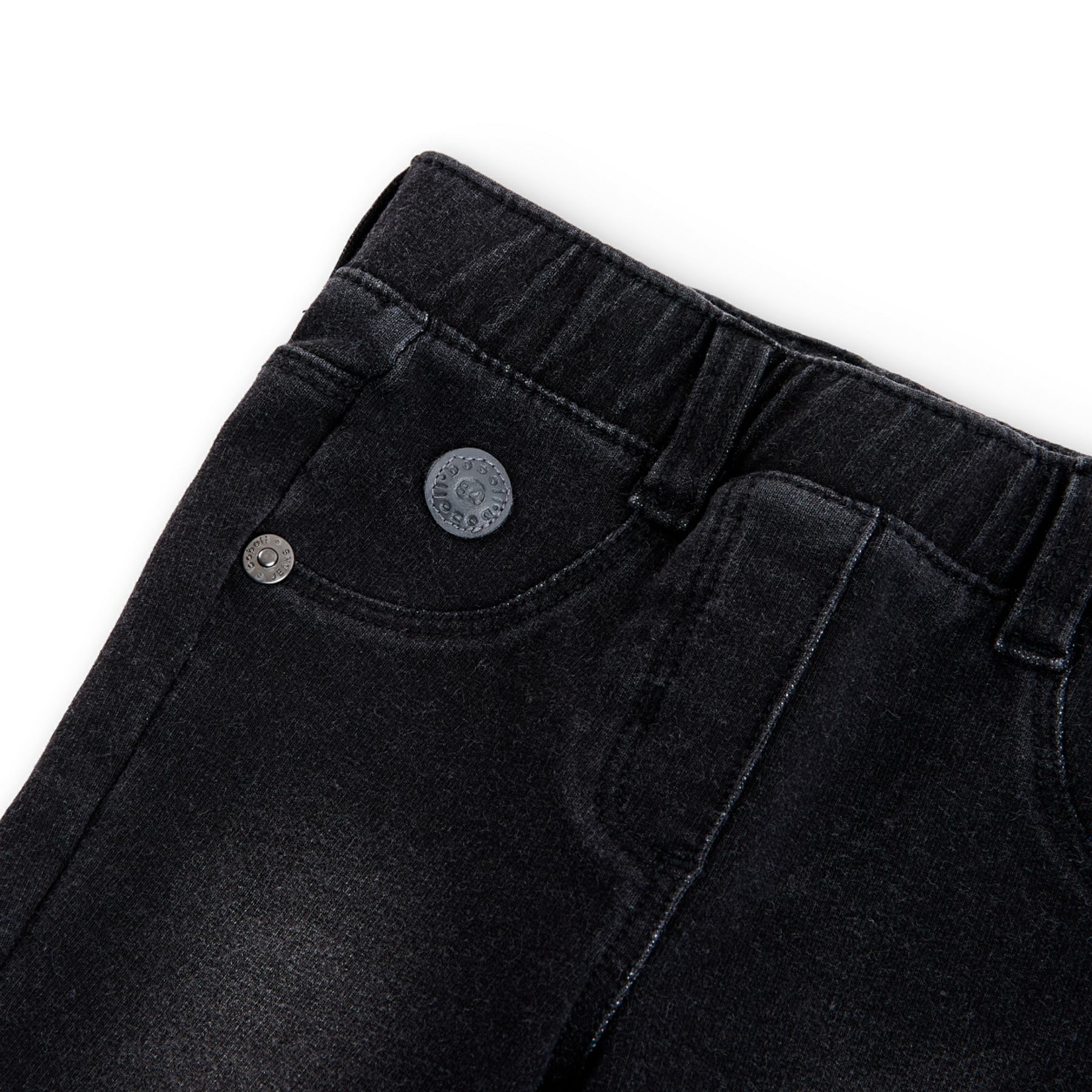 Foto 2 | Pantalón Boboli Felpa Denim Negro para Niña