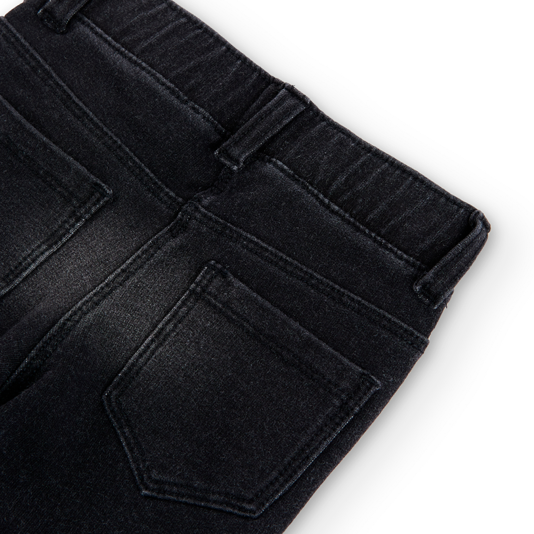 Foto 5 pulgar | Pantalón Boboli Felpa Denim Negro para Niña