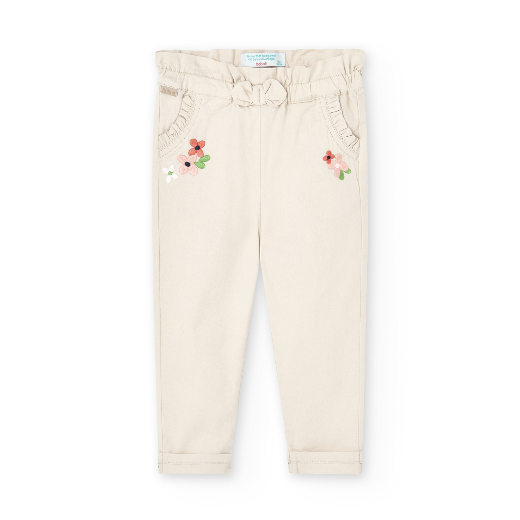 Pantalón Gabardina Boboli Créme para Niña