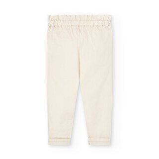 Foto 3 | Pantalón Gabardina Boboli Créme para Niña
