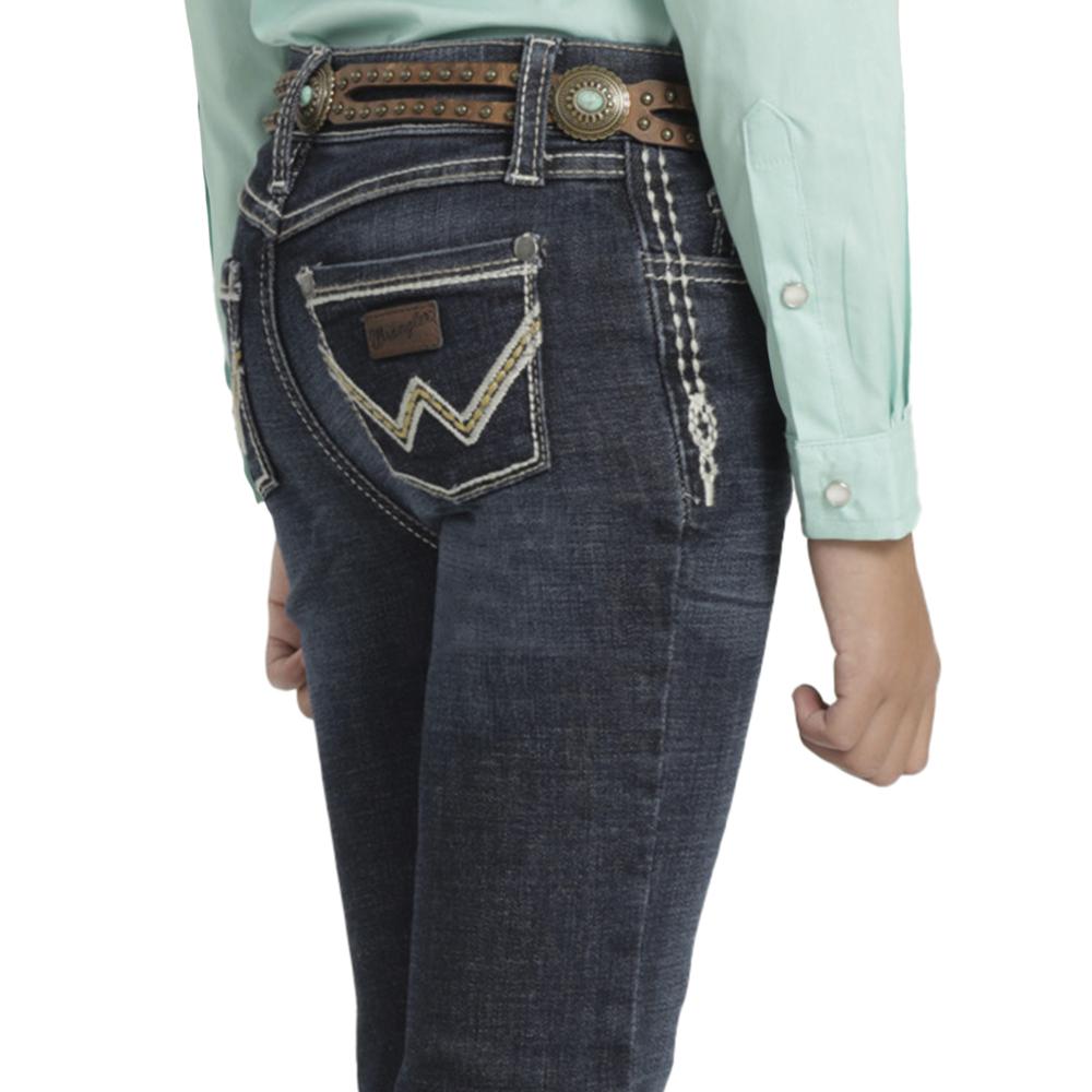 Foto 5 | Jeans Vaquero Niña Wrangler Slim Boot 978 Azul