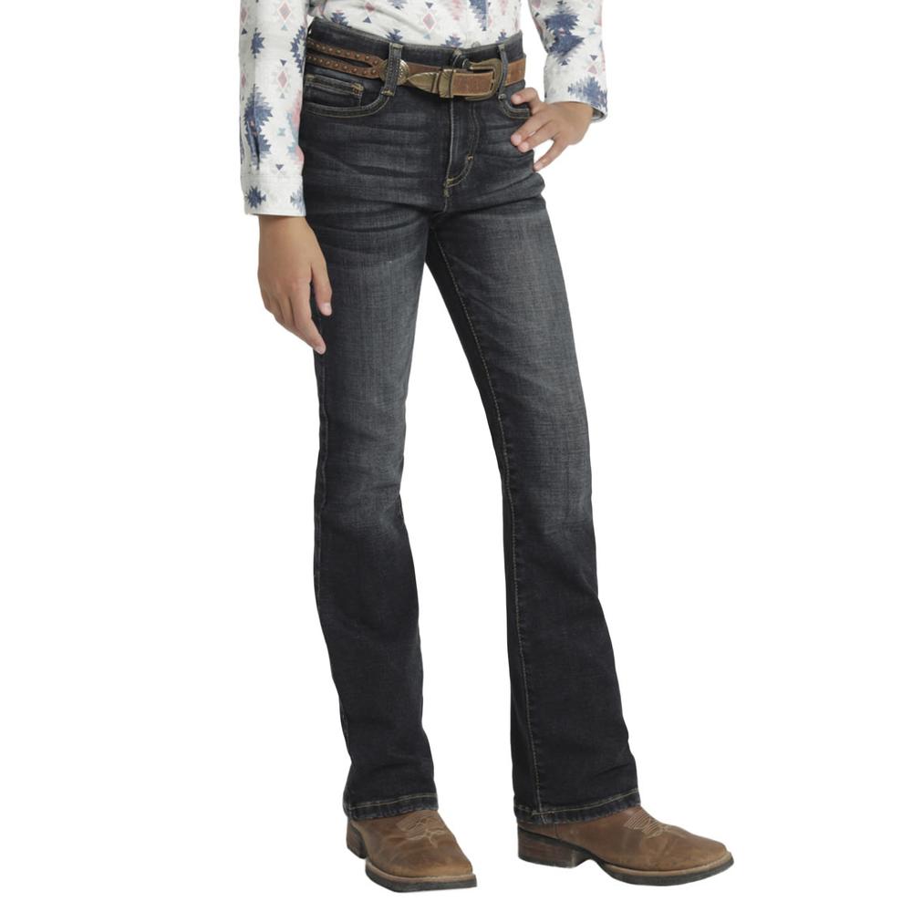 Foto 2 | Jeans Vaquero Wrangler Slim Boot 019 Azul para Niña