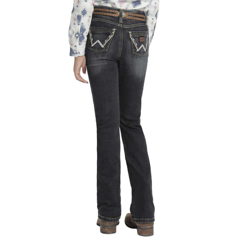 Foto 4 pulgar | Jeans Vaquero Wrangler Slim Boot 019 Azul para Niña