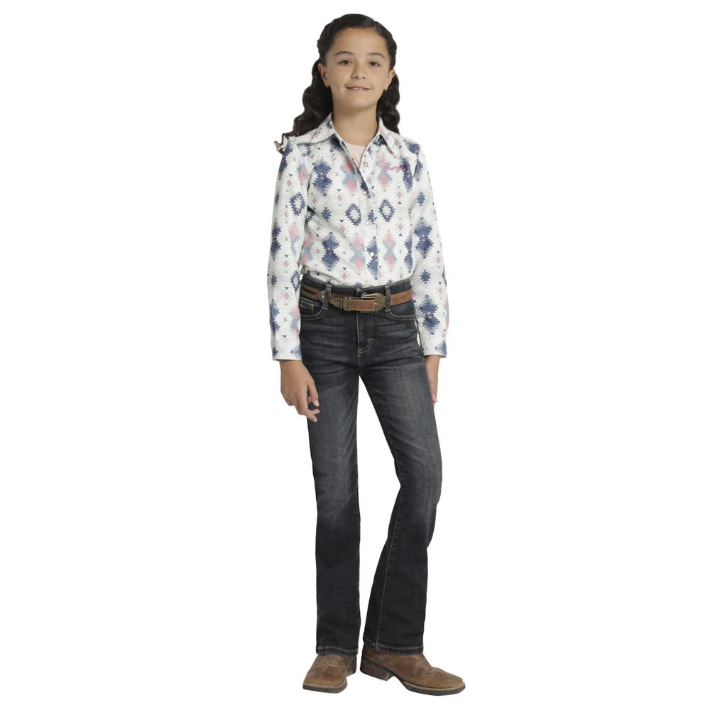 Foto 4 | Jeans Vaquero Wrangler Slim Boot 019 Azul para Niña