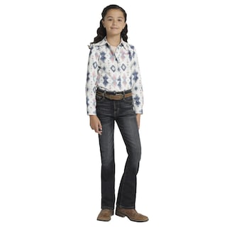 Foto 4 | Jeans Vaquero Wrangler Slim Boot 019 Azul para Niña