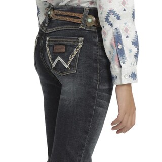 Foto 5 | Jeans Vaquero Wrangler Slim Boot 019 Azul para Niña
