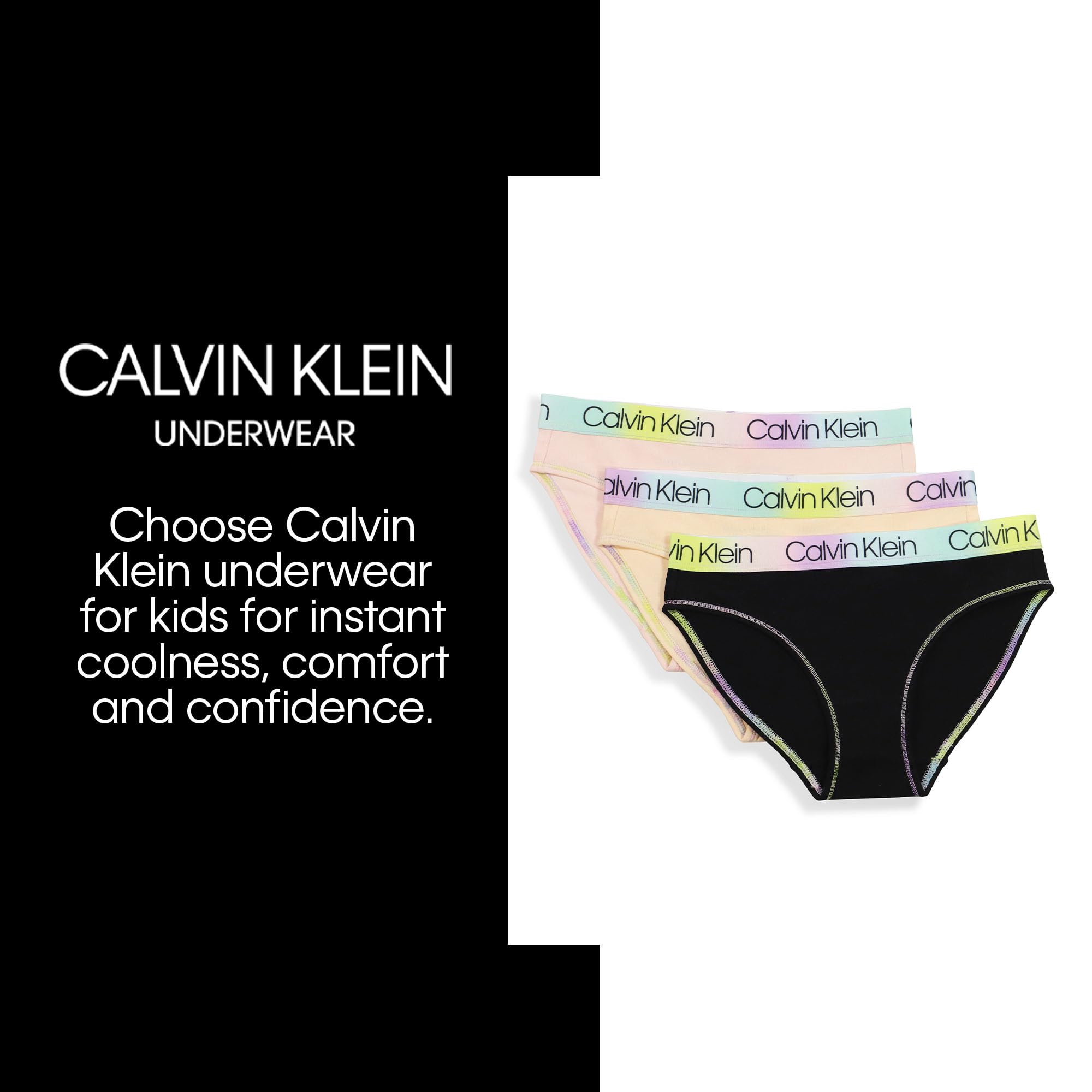 Foto 4 pulgar | Bragas Calvin Klein De Algodón Para Niñas Little Modern, Paquete De 7 - Venta Internacional.