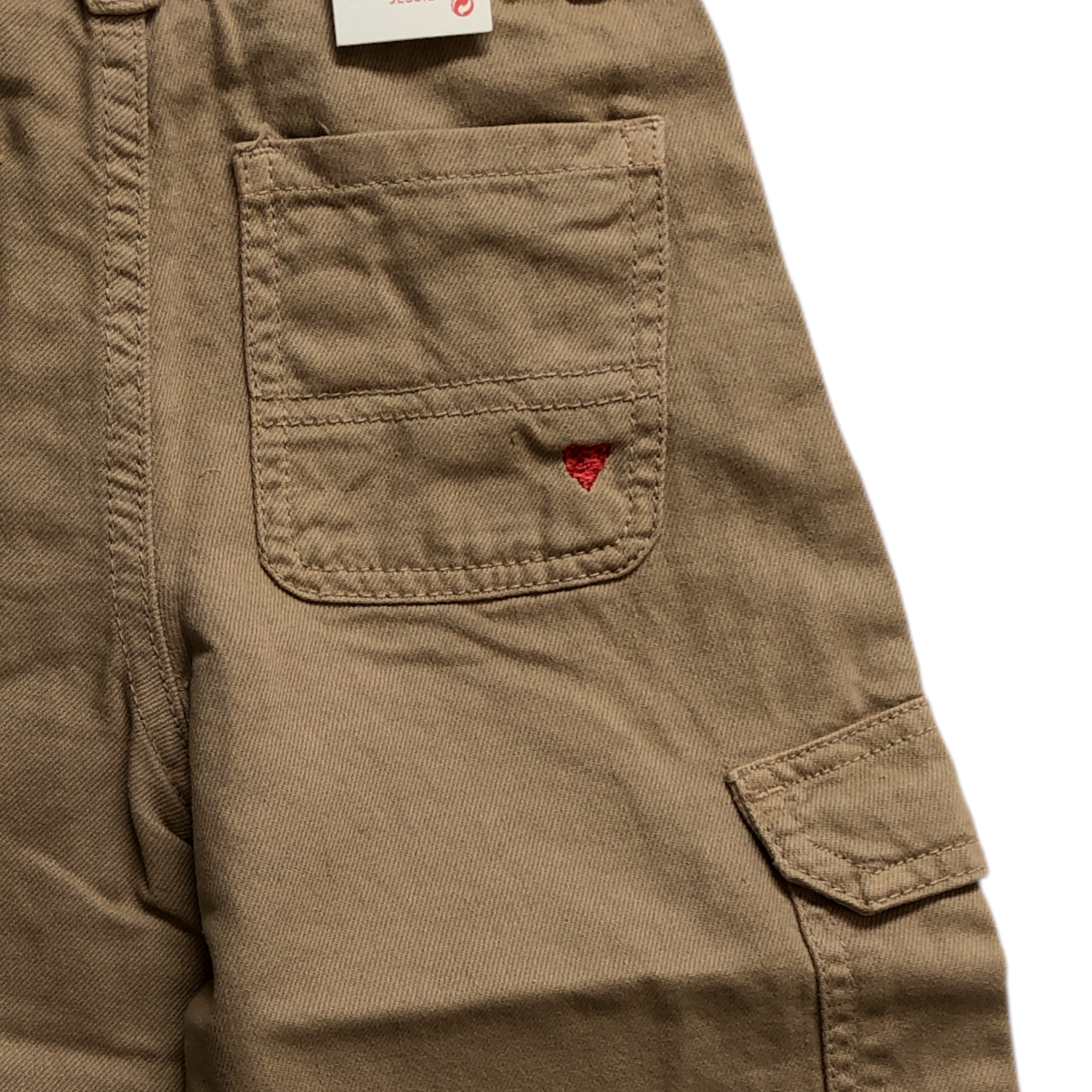 Foto 6 pulgar | Pantalón Cargo Zippy Beige Twill Dark Beige Wide Leg