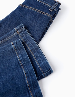 Foto 4 | Pantalón Vaquero Para Niña Wide Leg Azul Oscuro Zippy
