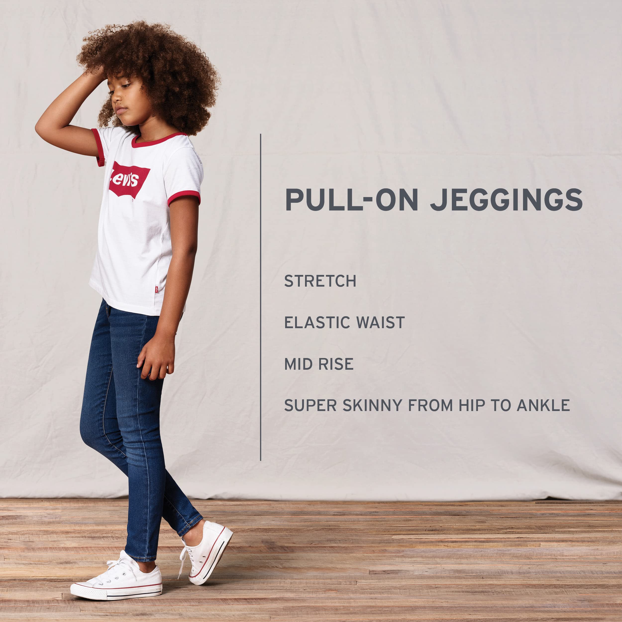 Foto 6 pulgar | Jeggings Levi's Big Skinny Fit Jeggings New Rinse Para Niñas, Talla 8 - Venta Internacional.