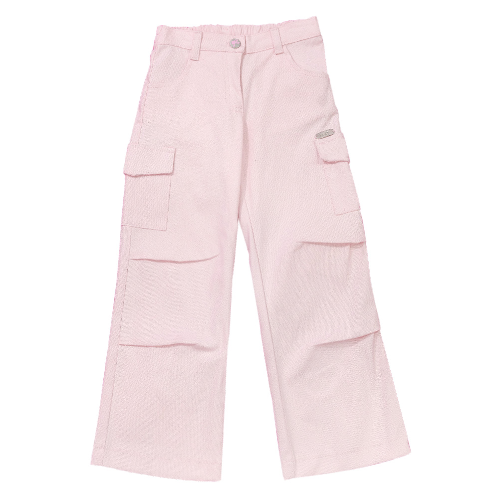 Pantalón Tipo Cargo con Bolsas Laterales Barbie Rosa para  Niña