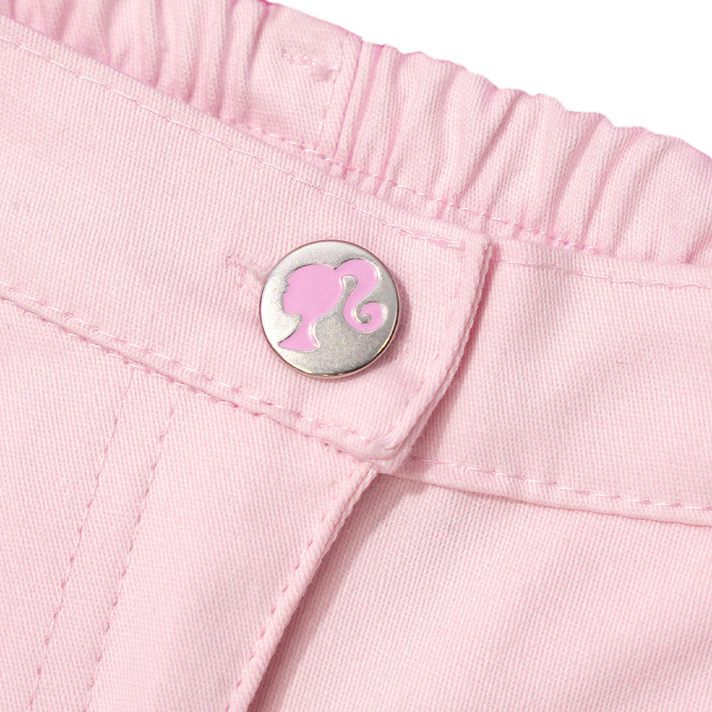 Foto 4 pulgar | Pantalón Tipo Cargo con Bolsas Laterales Barbie Rosa para  Niña