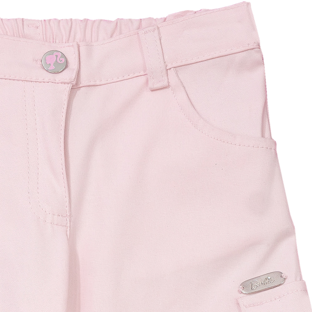 Foto 4 | Pantalón Tipo Cargo con Bolsas Laterales Barbie Rosa para  Niña