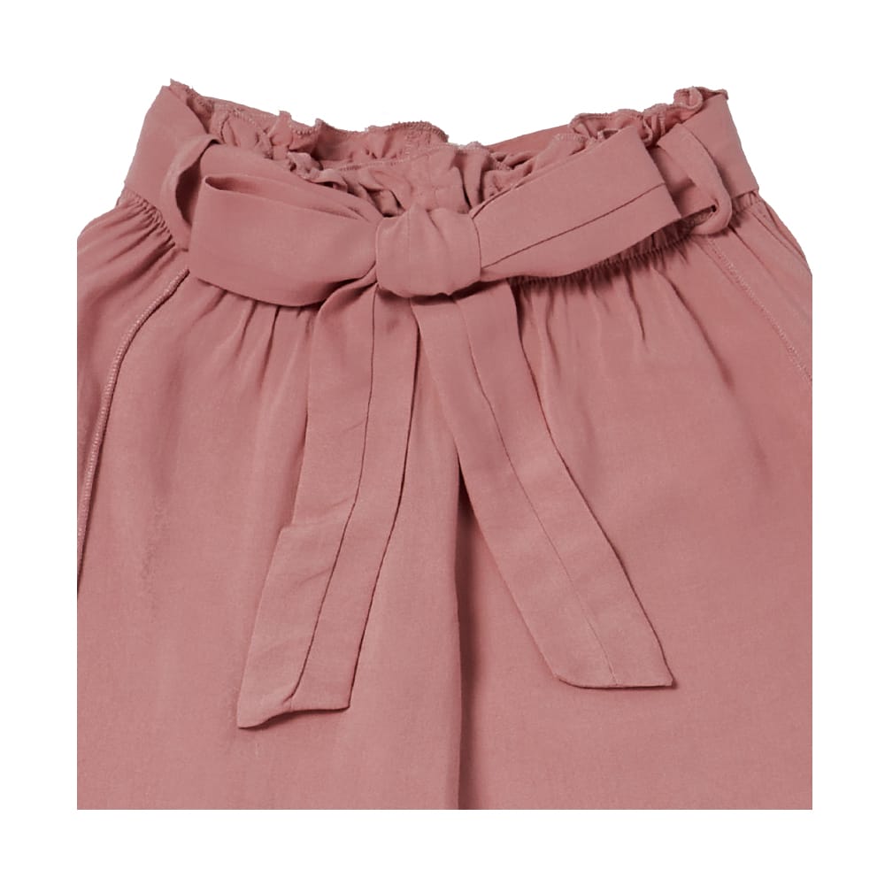 Foto 3 pulgar | Pantalón Coqueta Para Niña En Poliéster Rosa Con Pretina Paper Bag