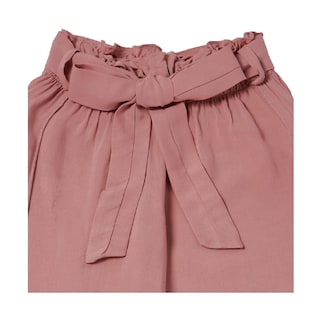 Foto 2 | Pantalón Coqueta Para Niña En Poliéster Rosa Con Pretina Paper Bag