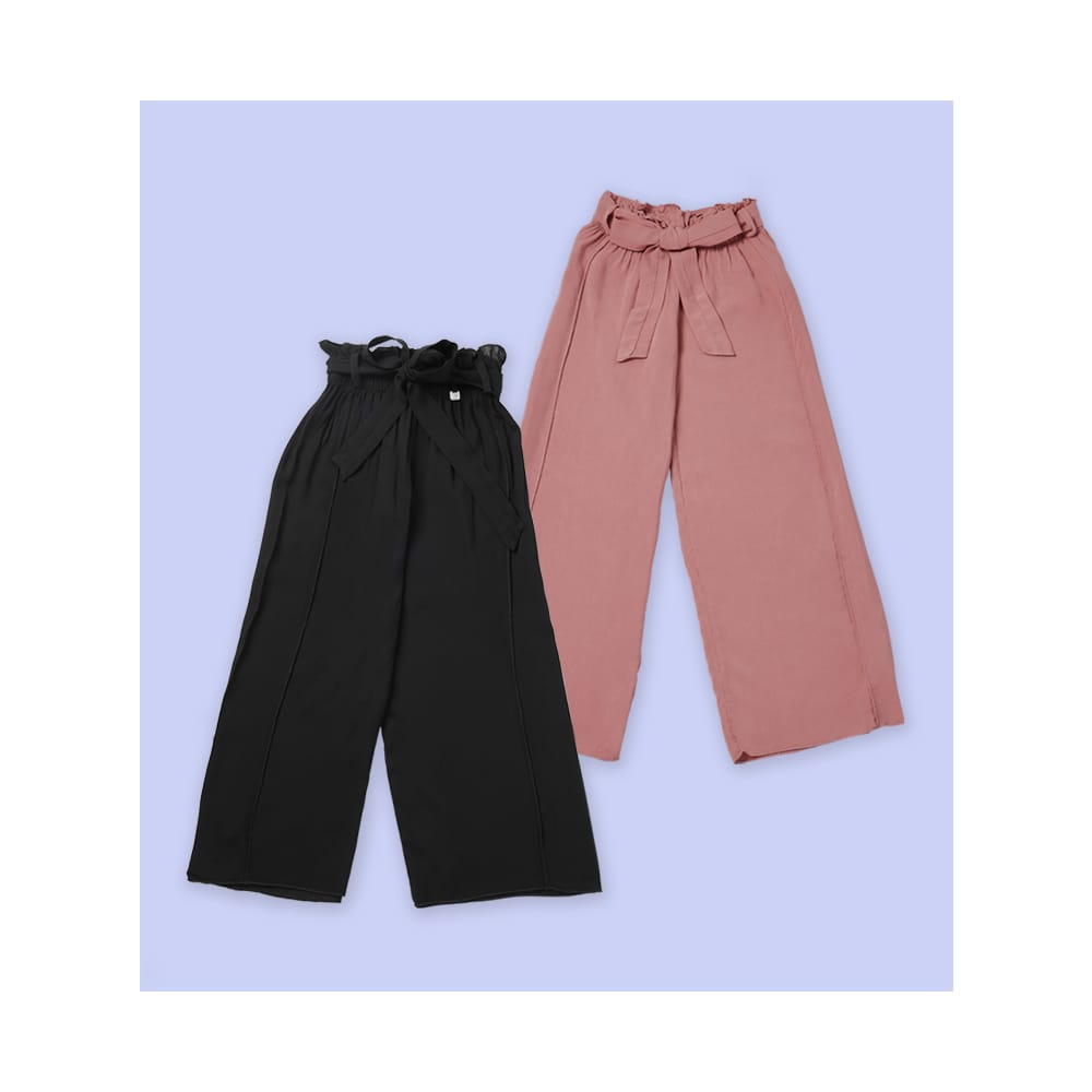 Foto 4 pulgar | Pantalón Coqueta Para Niña En Poliéster Rosa Con Pretina Paper Bag