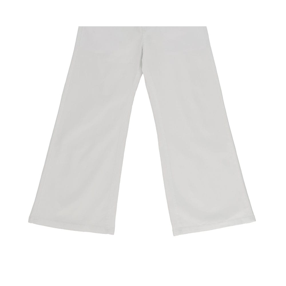 Foto 3 pulgar | Pantalón Coqueta Para Niña De Algodón Blanco Con Pierna Ancha