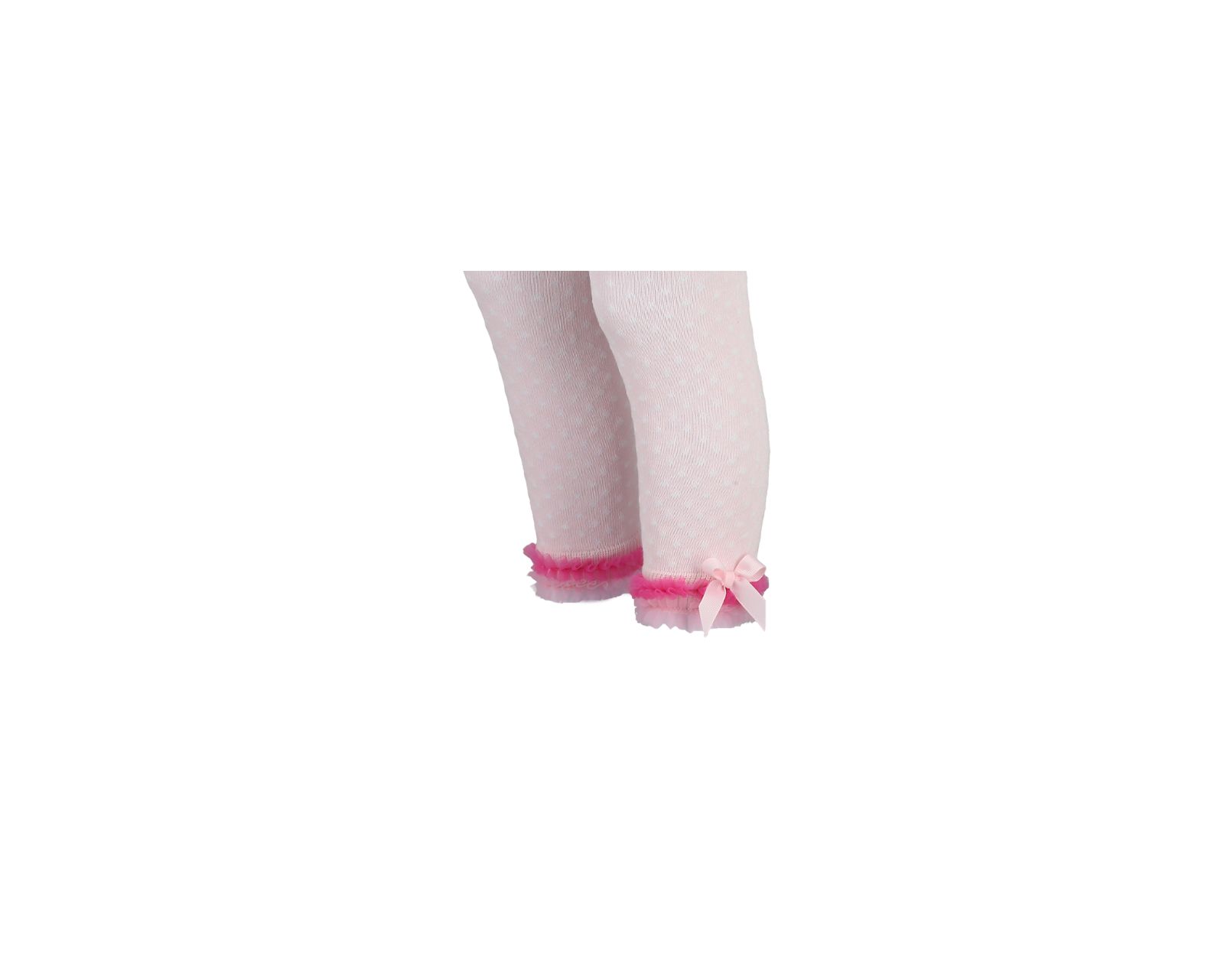 Foto 4 pulgar | Legging Rosa Con Tul Fucsia En Tobillo para bebés de 24 a 36 meses, marca Baby Room, modelo BM5703.