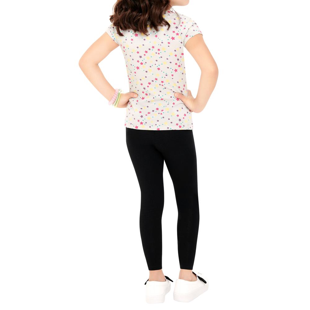 Foto 4 pulgar | Leggings Ilusión Negros para Niña