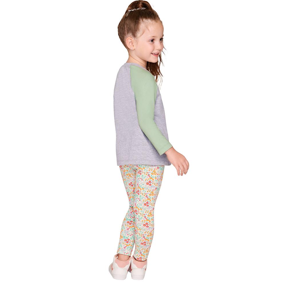 Foto 3 pulgar | Leggins Estampados Ilusión 831 Blancos para Niña