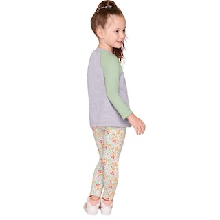 Foto 2 | Leggins Estampados Ilusión 831 Blancos para Niña