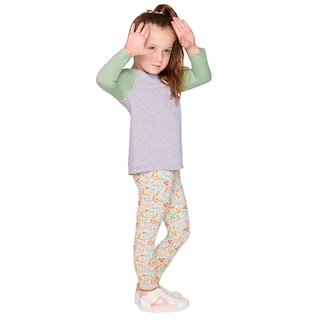 Foto 3 | Leggins Estampados Ilusión 831 Blancos para Niña
