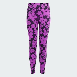 Foto 3 | Train Essentials Seasonal Mallas Estampadas Cintura Alta Largo 7/8 Jóvenes Adidas Violeta Niños