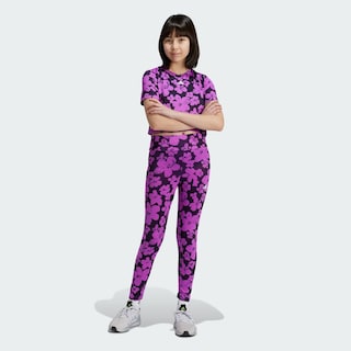 Foto 4 | Train Essentials Seasonal Mallas Estampadas Cintura Alta Largo 7/8 Jóvenes Adidas Violeta Niños