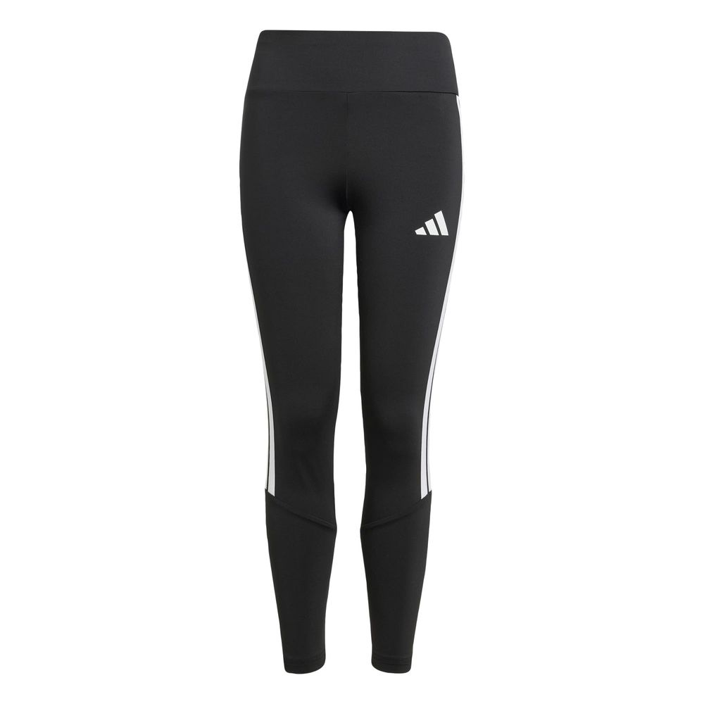 Mallas Train Essentials 3 Franjas Kids Corte Medio Adidas Negro Niños