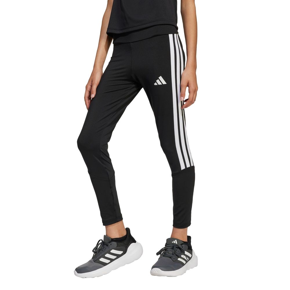 Foto 2 | Mallas Train Essentials 3 Franjas Kids Corte Medio Adidas Negro Niños