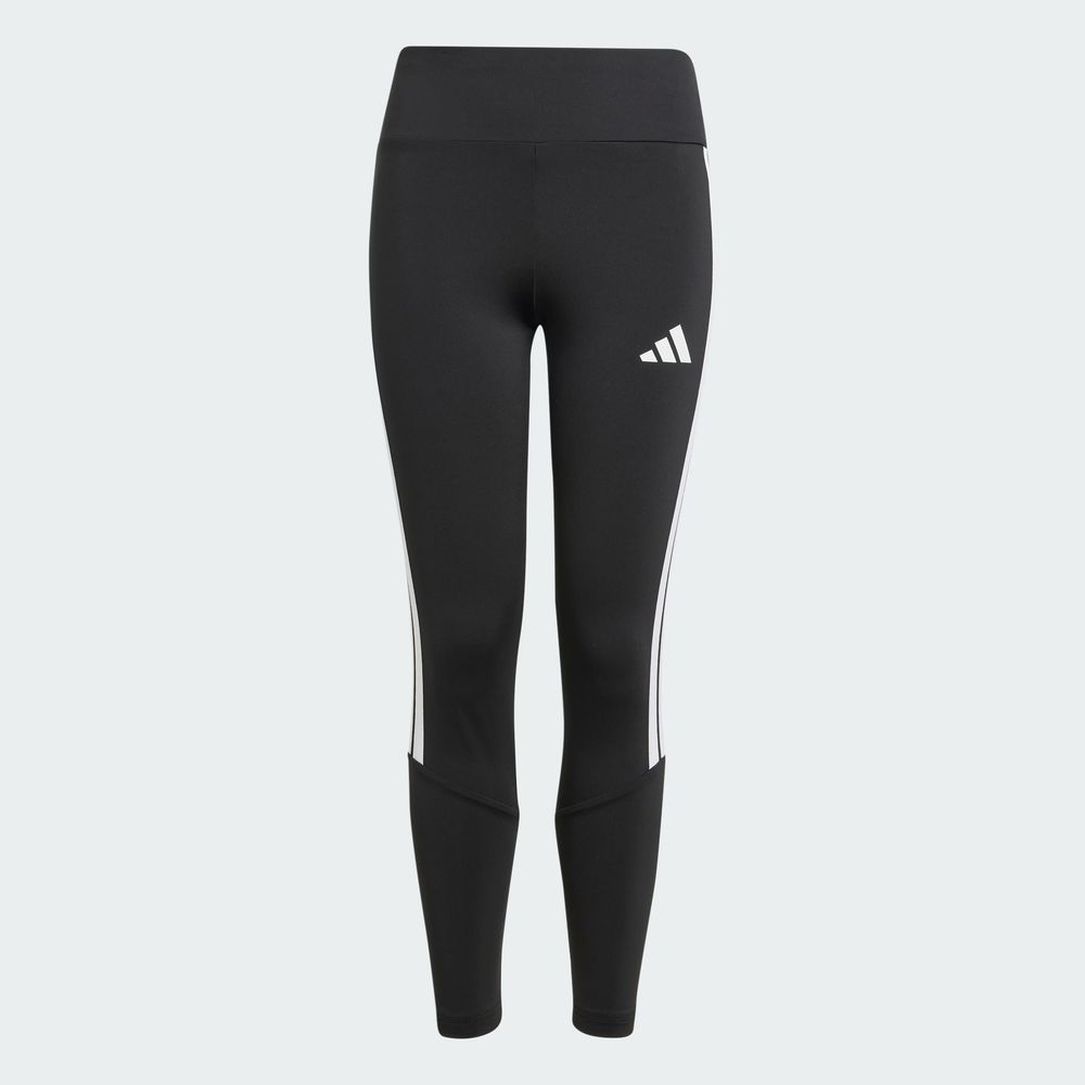 Foto 4 pulgar | Mallas Train Essentials 3 Franjas Kids Corte Medio Adidas Negro Niños