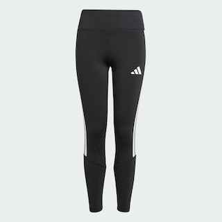 Foto 3 | Mallas Train Essentials 3 Franjas Kids Corte Medio Adidas Negro Niños