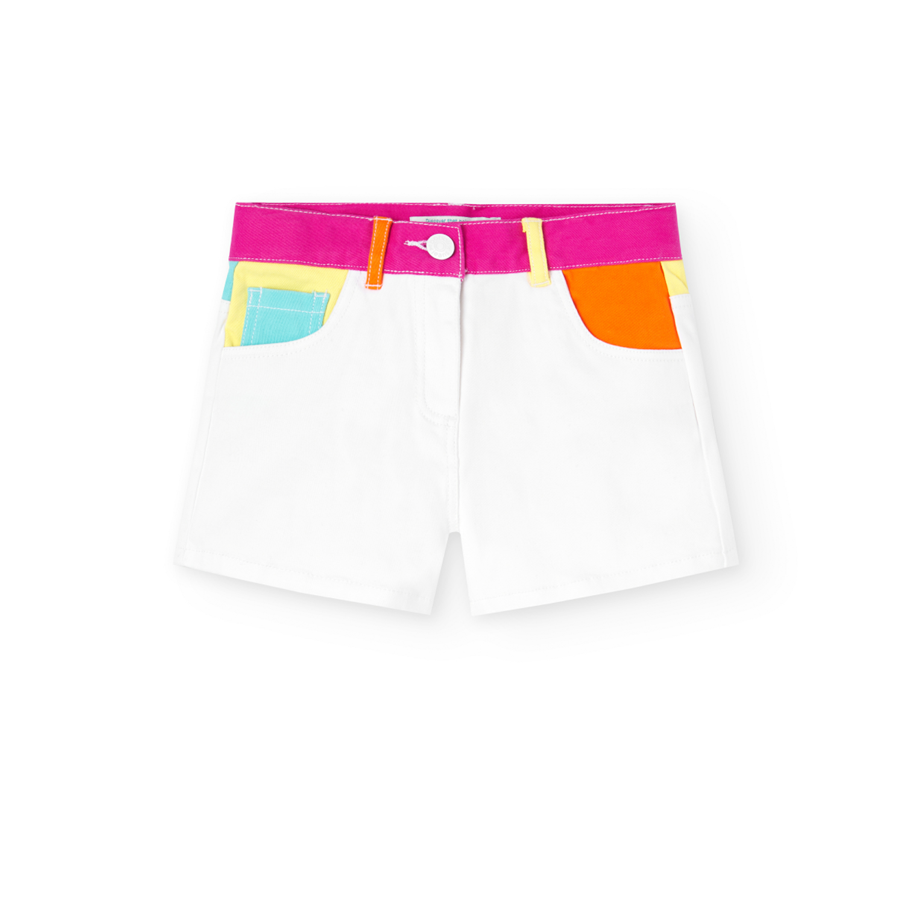 Short Boboli Blanco para Niña