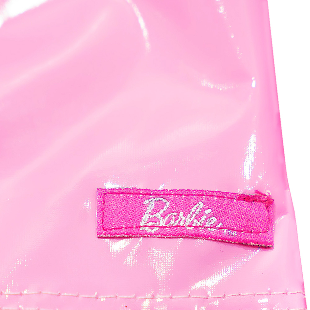 Foto 2 pulgar | Short Rosa Con Acabado Brillante De Barbie Para Niña