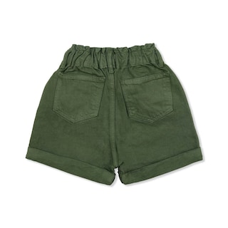 Foto 2 | Short Coqueta Para Niña En Algodón Verde Con Pretina Elástica