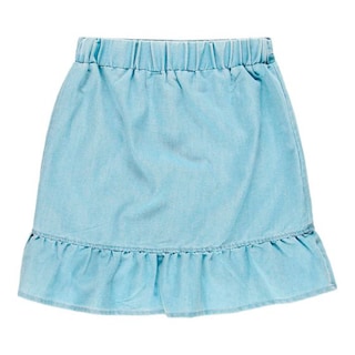Foto 4 | Falda Cruzada Boboli Azul con Olanes de Mezclilla para Niña