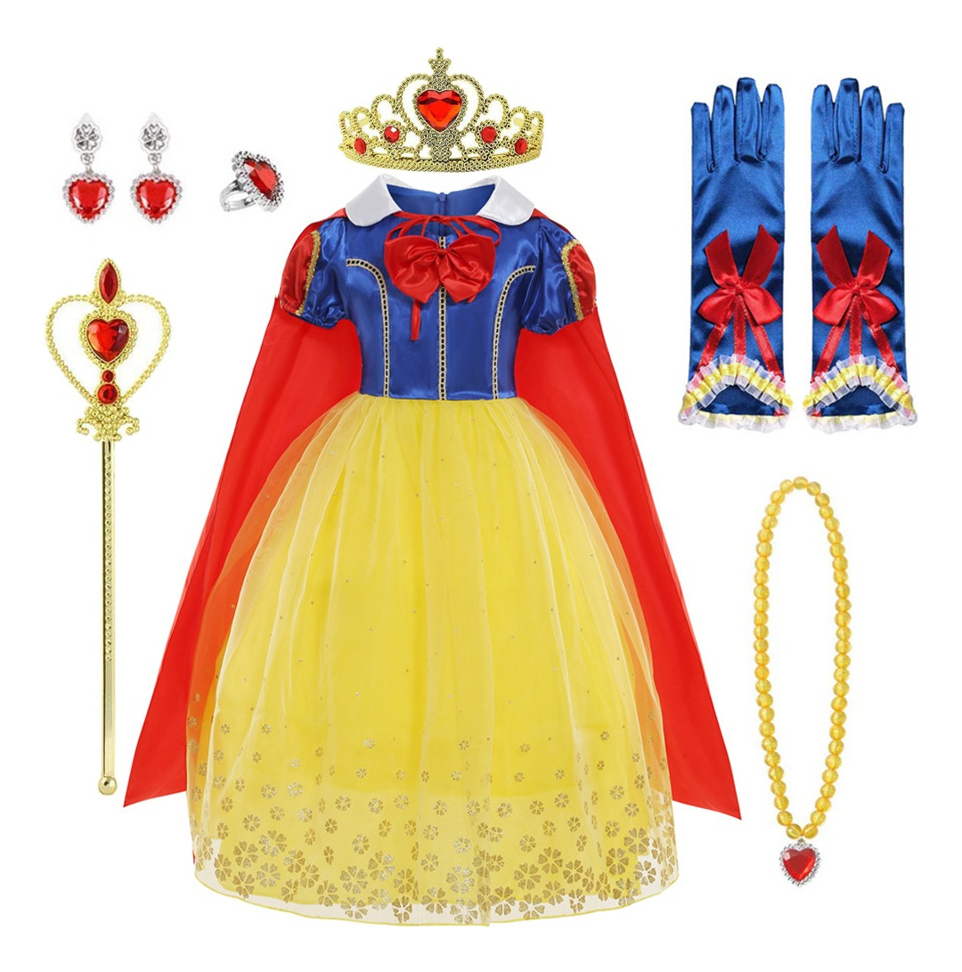 Disfraz Vestido de Princesa Blancanieves para Niña