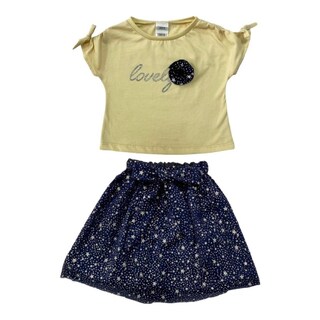 Foto 1 | Conjunto de Algodón Kiss Beige para Niña