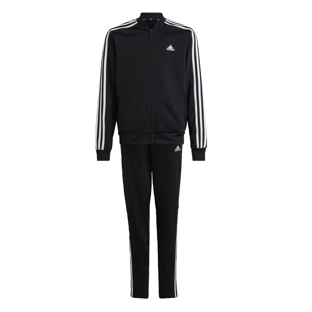 Conjunto Adidas Essentials 3 Franjas Negro Juvenil